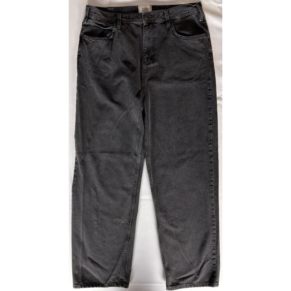 BDG Urban Outfitters Skate Fit Jeans Mens 36x32 Black Baggy Wide Leg